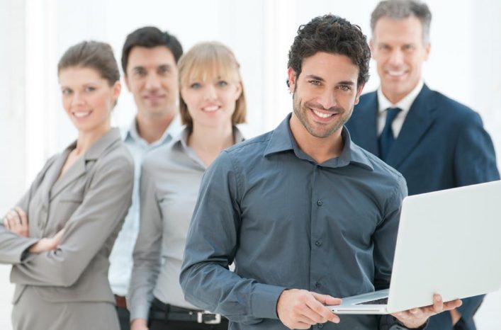 Business data and technology image