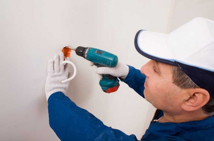 An electrician working image